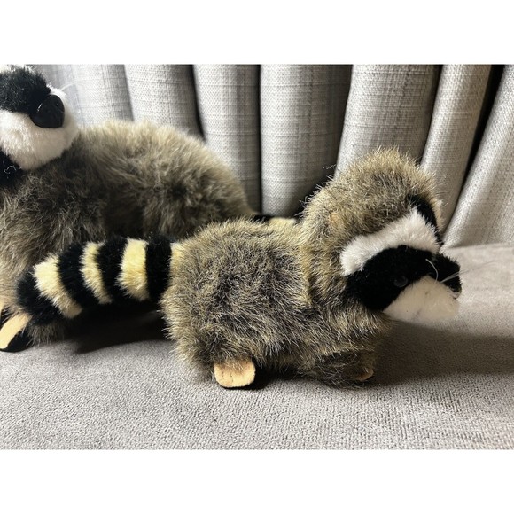 Raccoon Plush Mama Baby Smithsonians Backyard Soundprints Stuffed Animal Toy Lot - Picture 3 of 16